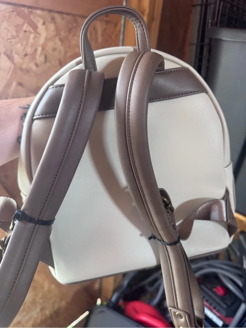 Loungefly Grogu Kids Mini Backpack in Cream, Mint & Tan